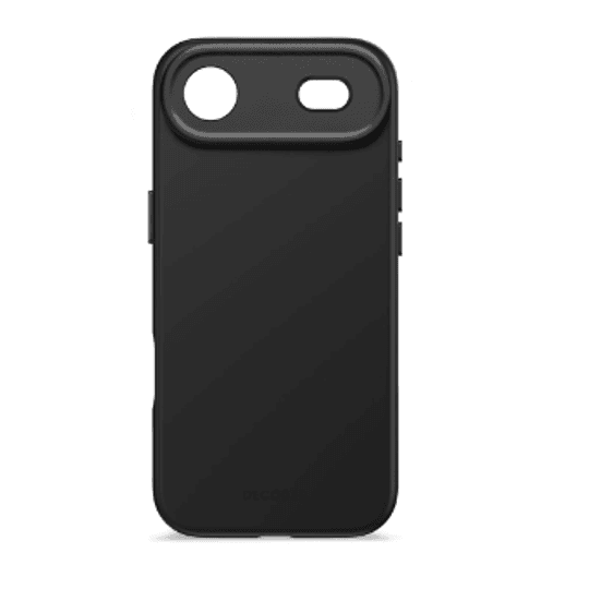 Funda silicona antimicrobiana iPhone 17 Air Decoded negro phantom