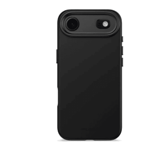 Funda silicona antimicrobiana iPhone 17 Air Decoded negro phantom