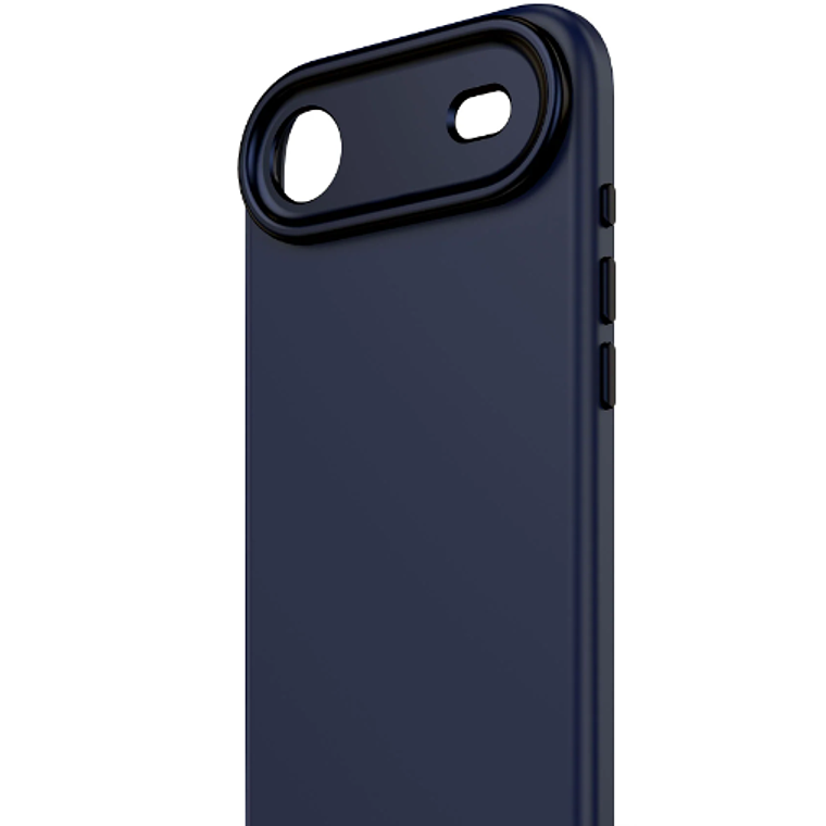 Funda silicona antimicrobiana iPhone 17 Air Decoded azul navy 6