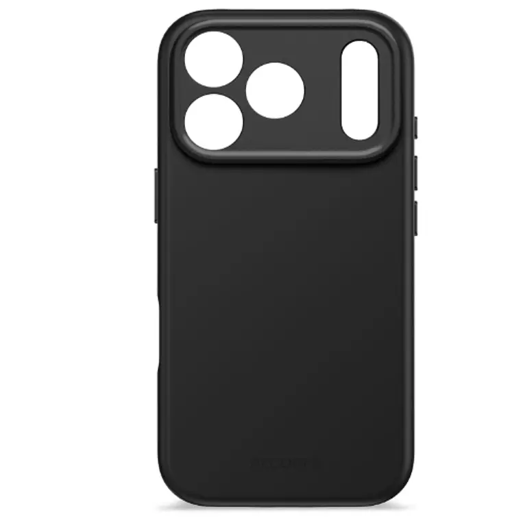 Funda silicona antimicrobiana iPhone 17 Pro Decoded negro phantom 6