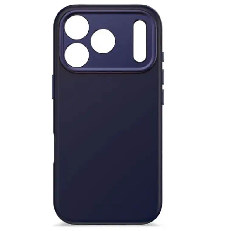 Funda silicona antimicrobiana iPhone 17 Pro Decoded azul marino 1
