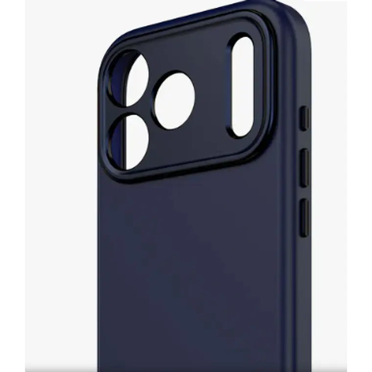 Funda silicona antimicrobiana iPhone 17 Pro Decoded azul marino 2