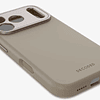 Funda silicona antimicrobiana iPhone 17 Pro Decoded taupe suave