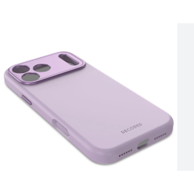 Funda silicona antimicrobiana iPhone 17 Pro Max Decoded lavanda 2
