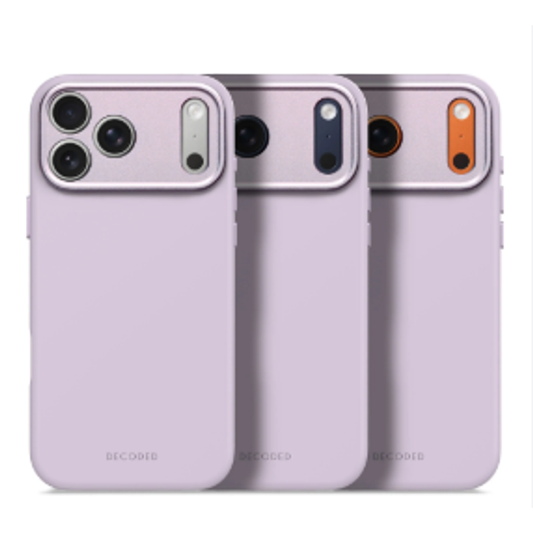 Funda silicona antimicrobiana iPhone 17 Pro Max Decoded lavanda 6
