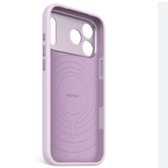 Funda silicona antimicrobiana iPhone 17 Pro Max Decoded lavanda