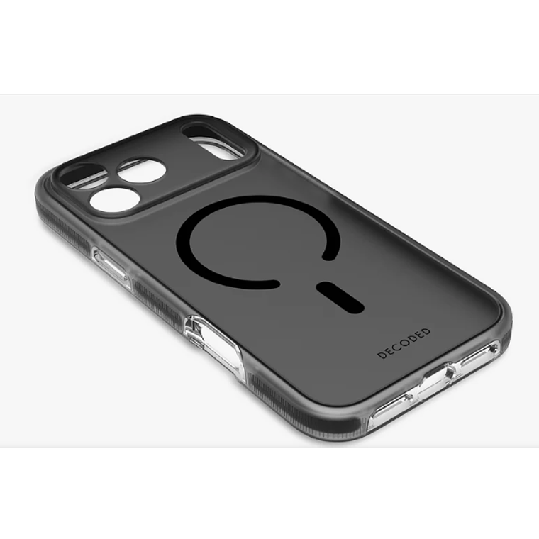 Funda transparente DropTec iPhone 17 Pro Max Decoded negro esmerilado 2