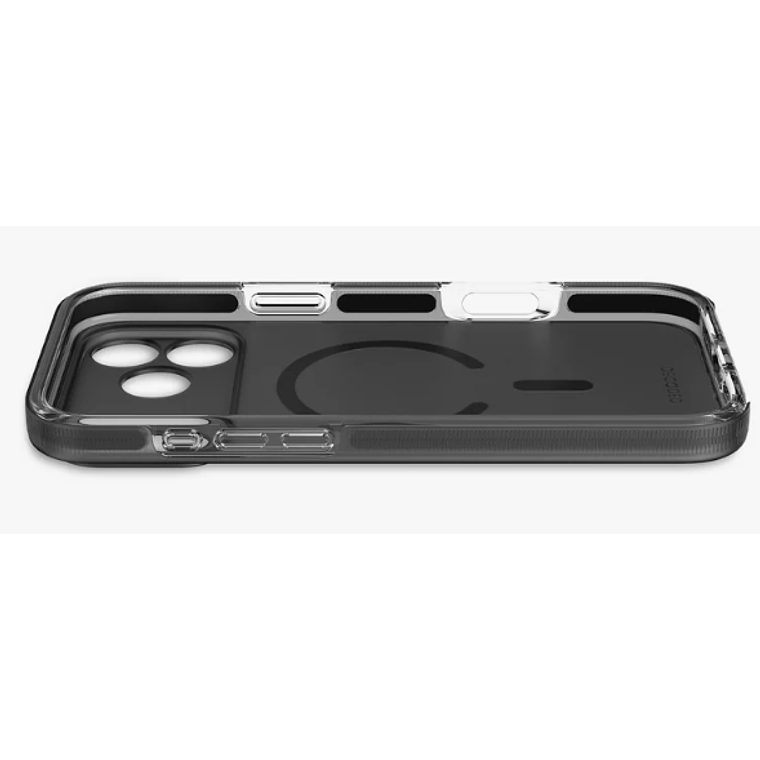 Funda transparente DropTec iPhone 17 Pro Max Decoded negro esmerilado 3