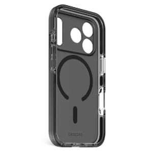 Funda transparente DropTec iPhone 17 Pro Max Decoded negro esmerilado