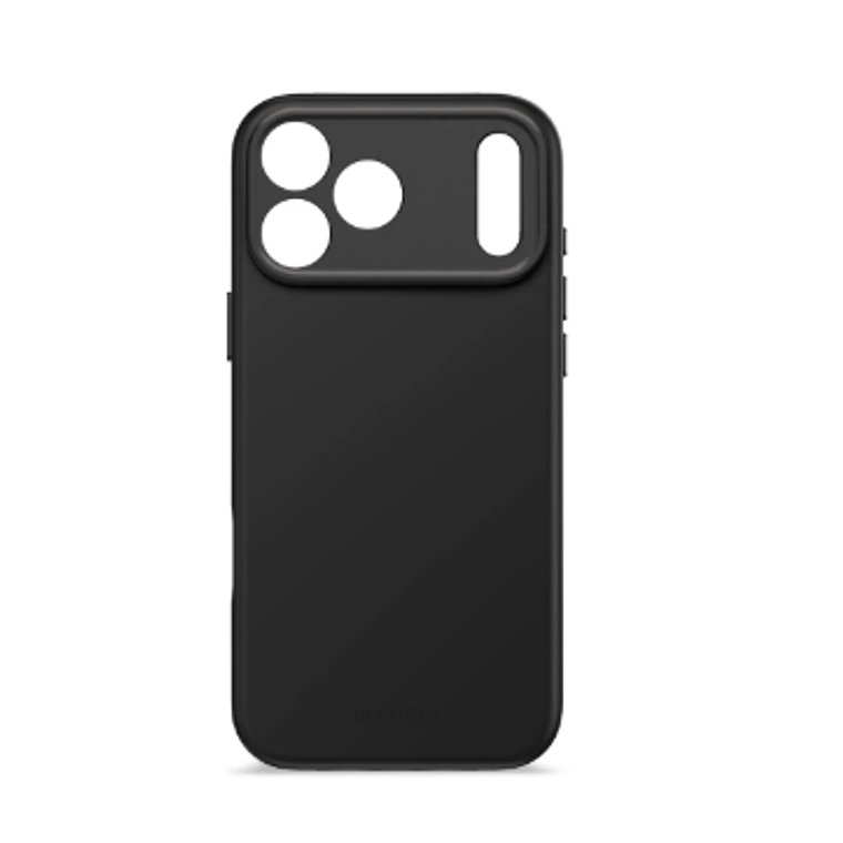 Funda silicona antimicrobiana iPhone 17 Pro Max Decoded negro phantom 1