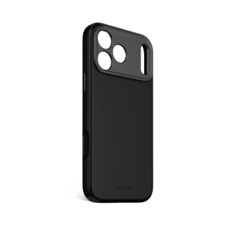 Funda silicona antimicrobiana iPhone 17 Pro Max Decoded negro phantom 2
