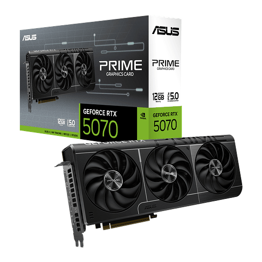 Tarjeta de Video ASUS PRIME NVIDIA GeForce RTX 5070 OC Edition, 12GB GDDR7, 192-bit, 1005 AI TOPs
