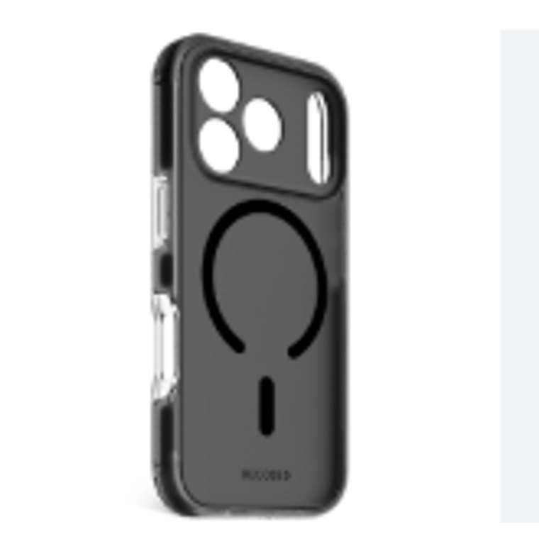 Funda transparente DropTec iPhone 17 Pro Decoded negro esmerilado 3