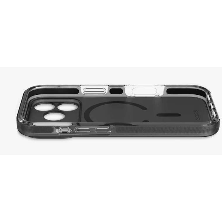 Funda transparente DropTec iPhone 17 Pro Decoded negro esmerilado 1