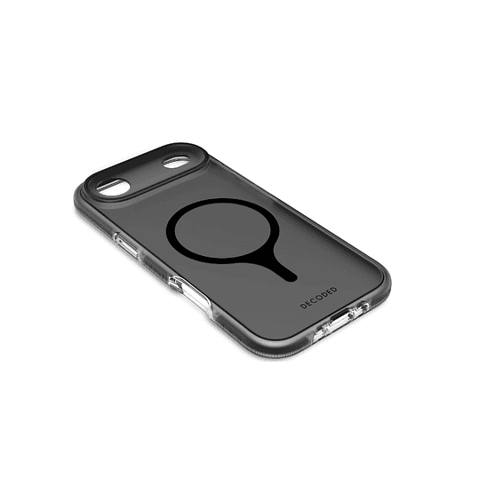 Funda transparente DropTec iPhone 17 Air Decoded negro esmerilado