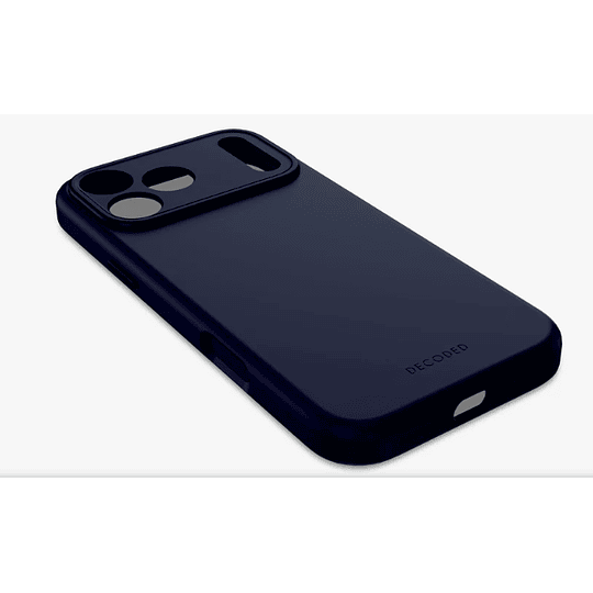 Funda silicona antimicrobiana iPhone 17 Pro Max Decoded azul marino