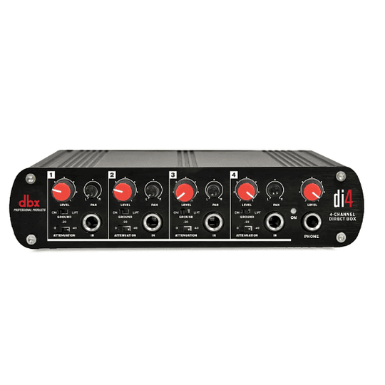 Caja directa de 4 canales activa con mezclador de línea DBX D14