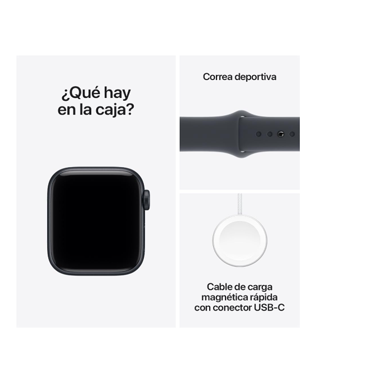 Apple Watch SE 3 GPS 40mm Aluminio medianoche banda medianoche Sport M/L 6