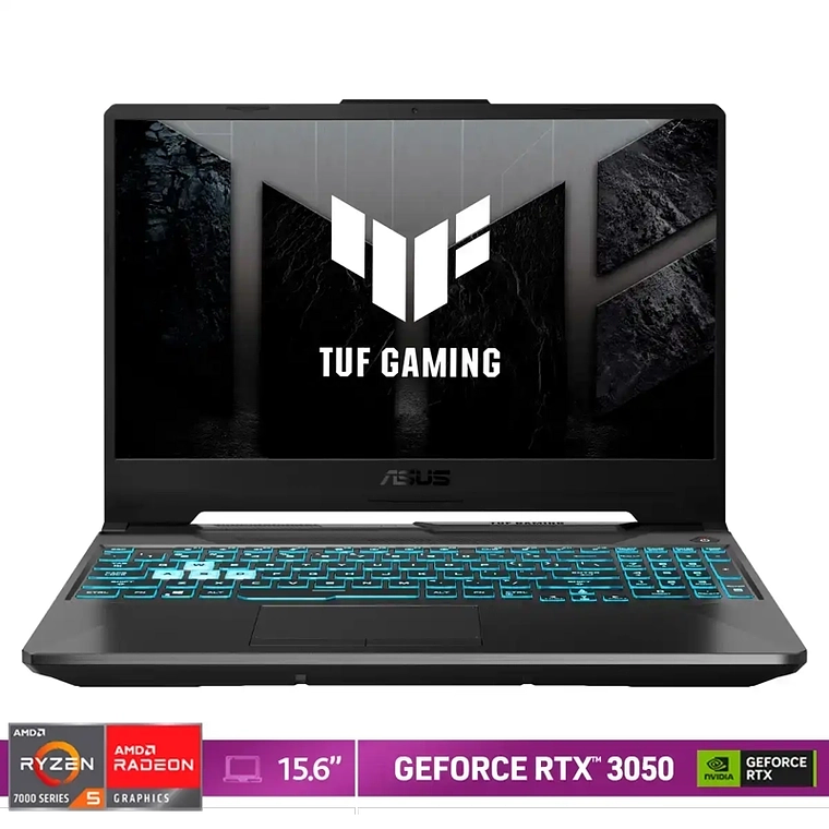 Notebook Gamer Asus TUF A15 de 15.6“ (Ryzen 5 7535HS, 8GB ram, 512GB SSD, RTX3050, Win11 Home) 7
