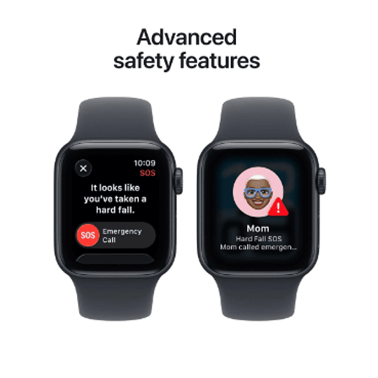 Apple Watch SE 3 GPS 44mm Aluminio medianoche banda medianoche Sport M/L