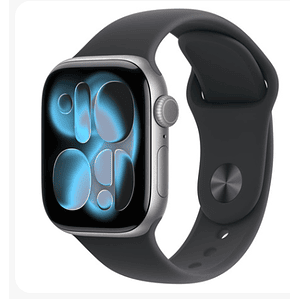 Apple Watch Series 11 GPS 42mm Aluminio gris espacial banda negra Sport M/L