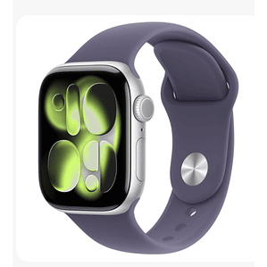 Apple Watch Series 11 GPS 42mm Aluminio plata banda Purple Fog Sport S/M