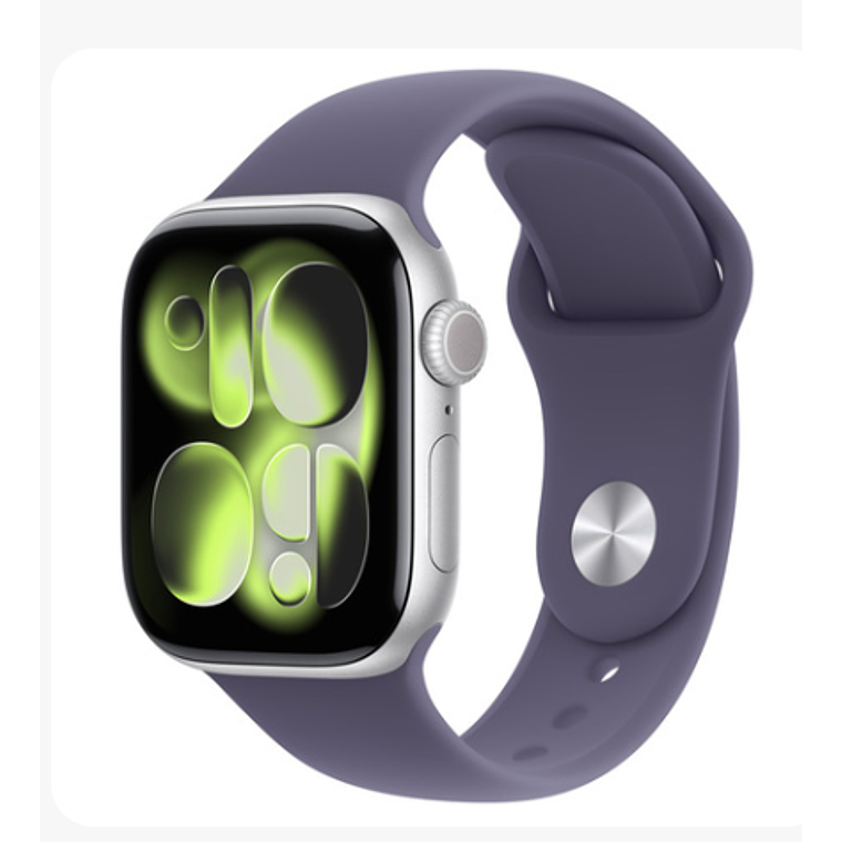 Apple Watch Series 11 GPS 42mm Aluminio plata banda Purple Fog Sport S/M 1