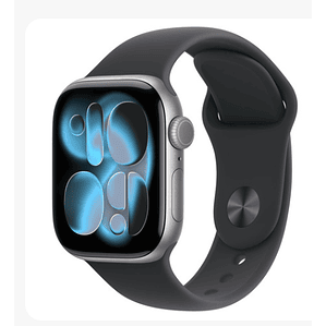 Apple Watch Series 11 GPS 42mm Aluminio gris espacial banda negra Sport S/M