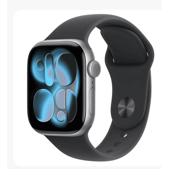 Apple Watch Series 11 GPS 42mm Aluminio gris espacial banda negra Sport S/M