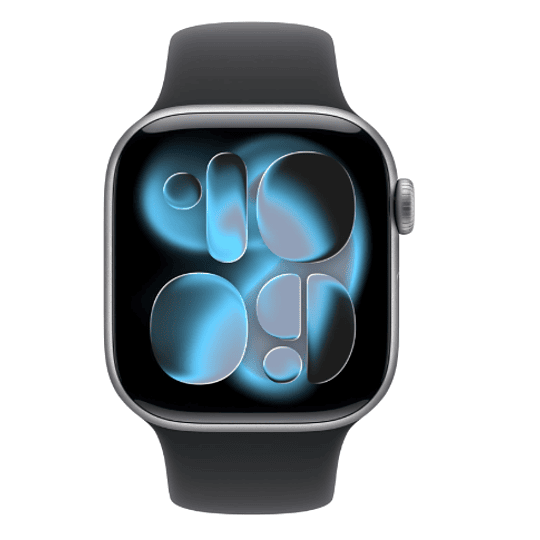 Apple Watch Series 11 GPS 42mm Aluminio gris espacial banda negra Sport S/M