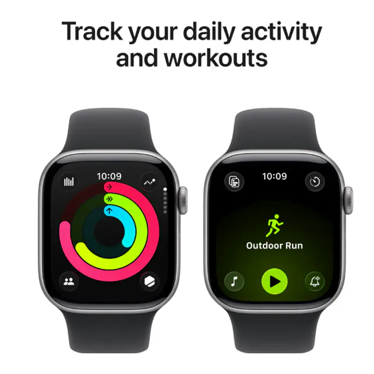 Apple Watch Series 11 GPS 42mm Aluminio gris espacial banda negra Sport S/M 4