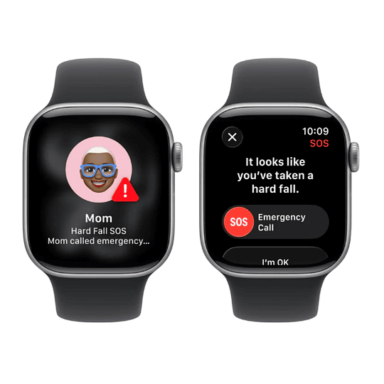 Apple Watch Series 11 GPS 42mm Aluminio gris espacial banda negra Sport S/M