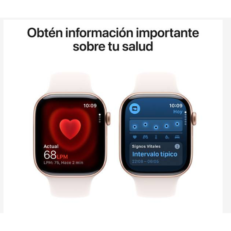 Apple Watch Series 11 GPS 42mm Aluminio oro rosado banda Light Blush Sport S/M 5