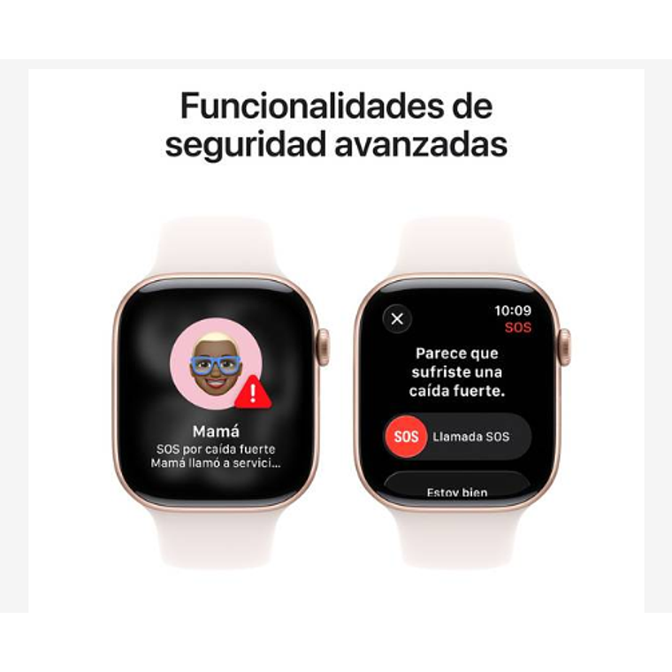 Apple Watch Series 11 GPS 42mm Aluminio oro rosado banda Light Blush Sport S/M 6