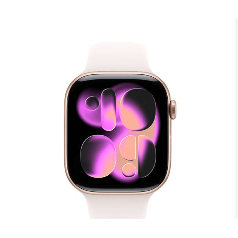 Apple Watch Series 11 GPS 42mm Aluminio oro rosado banda Light Blush Sport M/L 2