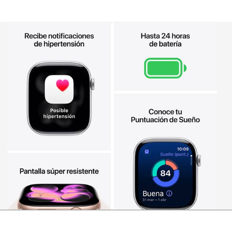 Apple Watch Series 11 GPS 42mm Aluminio oro rosado banda Light Blush Sport M/L 3