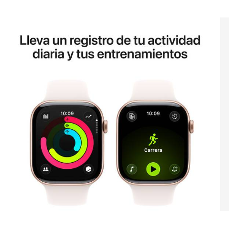Apple Watch Series 11 GPS 42mm Aluminio oro rosado banda Light Blush Sport M/L 4
