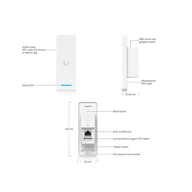 Lector UniFi Access Ultra de Ubiquiti Networks 8