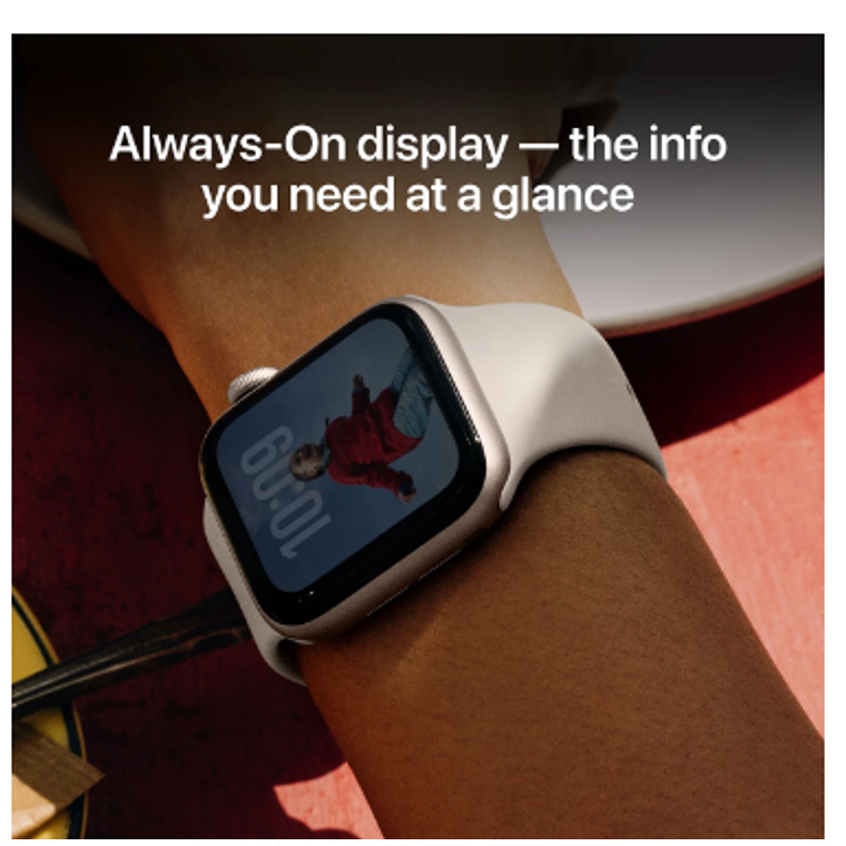 Apple Watch SE 3 GPS 40mm Aluminio blanco estrella banda blanco estrella Sport S/M 6