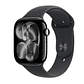 Apple Watch Series 11 GPS 46mm Alumino Jet black banda Black Sport Band S/M - Miniatura 1