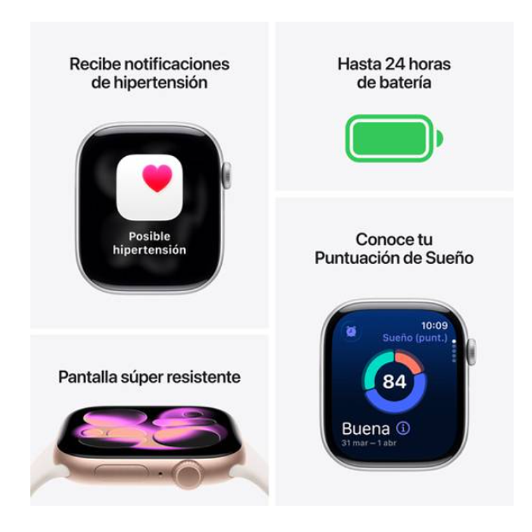 Apple Watch Series 11 GPS 46mm Alumino Jet black banda Black Sport Band S/M 3