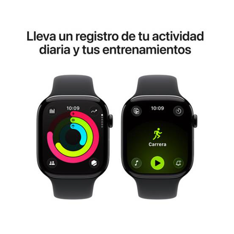 Apple Watch Series 11 GPS 46mm Alumino Jet black banda Black Sport Band S/M 4