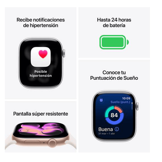 Apple Watch Series 11 GPS 46mm Aluminio oro rosado bandaLight Blush Sport Band S/M