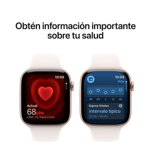 Apple Watch Series 11 GPS 46mm Aluminio oro rosado bandaLight Blush Sport Band S/M