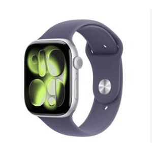 Apple Watch Series 11 GPS 46mm Aluminio plata banda Purple Fog Sport Band M/L