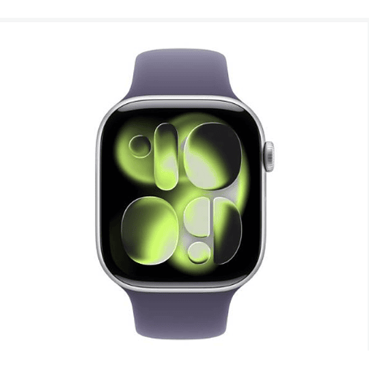 Apple Watch Series 11 GPS 46mm Aluminio plata banda Purple Fog Sport Band M/L