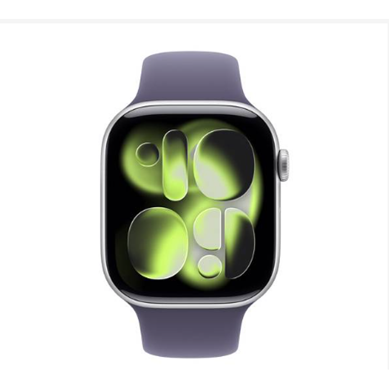 Apple Watch Series 11 GPS 46mm Aluminio plata banda Purple Fog Sport Band M/L 2