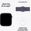 Apple Watch Series 11 GPS 46mm Aluminio plata banda Purple Fog Sport Band M/L