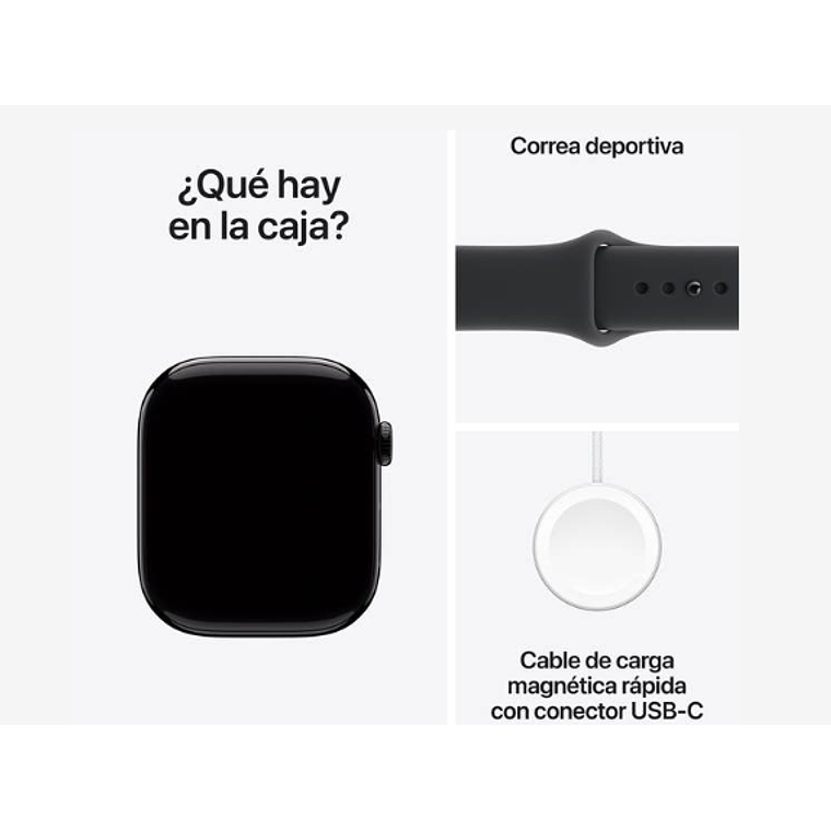 Apple Watch Series 11 GPS 46mm Alumino Jet black banda Black Sport Band M/L 7