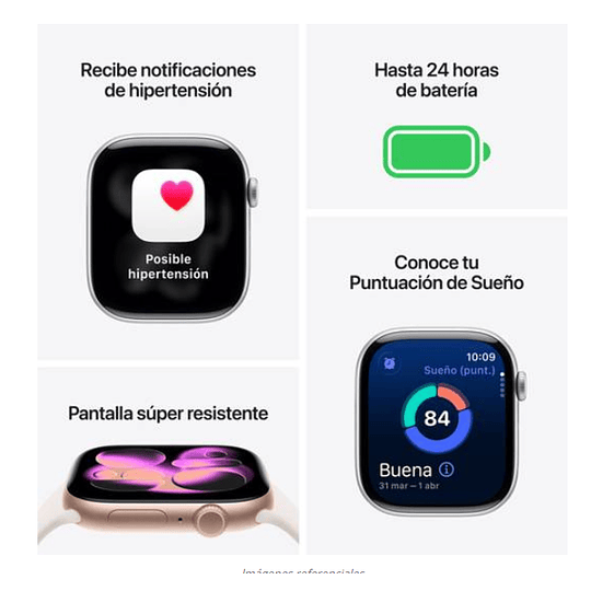 Apple Watch Series 11 GPS 46mm Aluminio oro rosado banda Light Blush Sport Band M/L